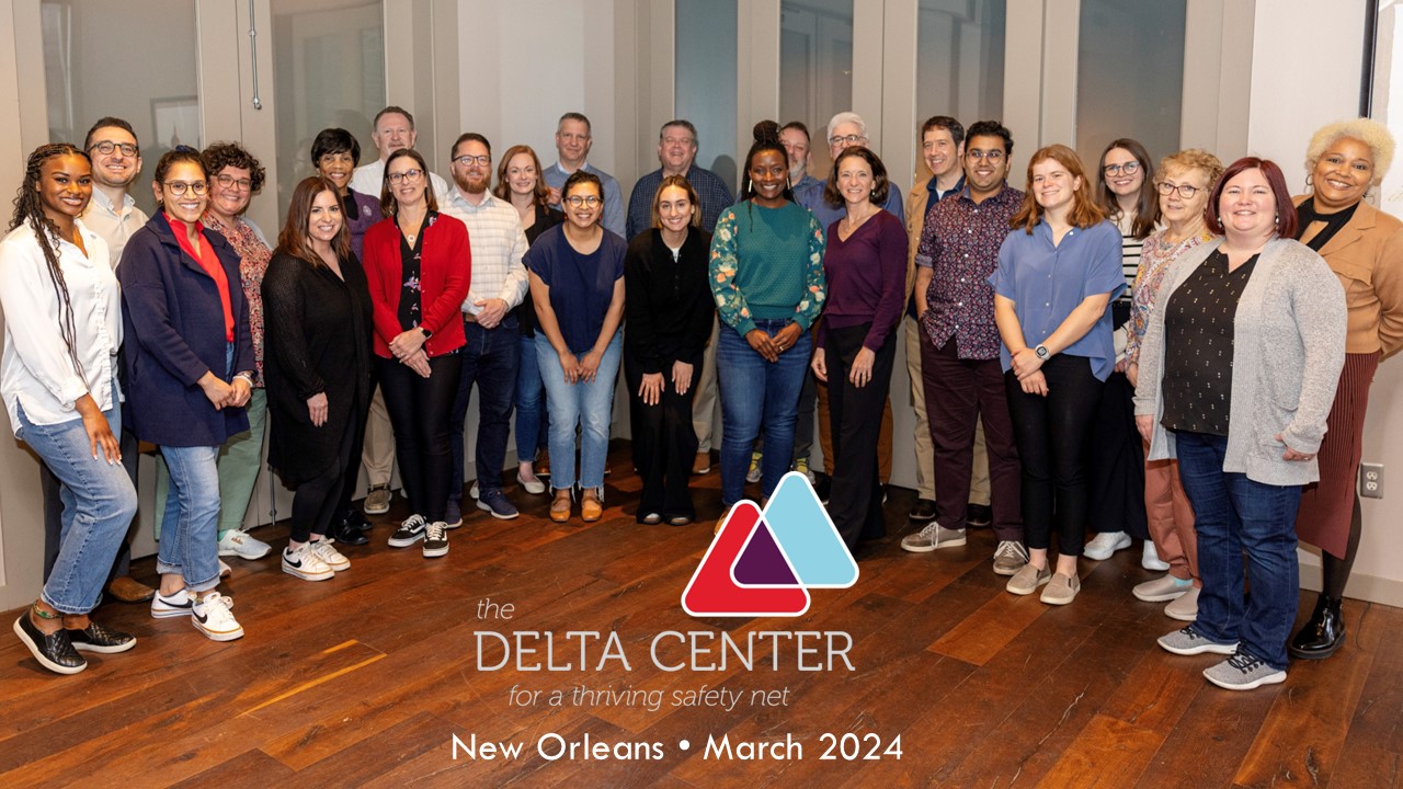 Dozens of Delta Center team members gather for an in-person convening